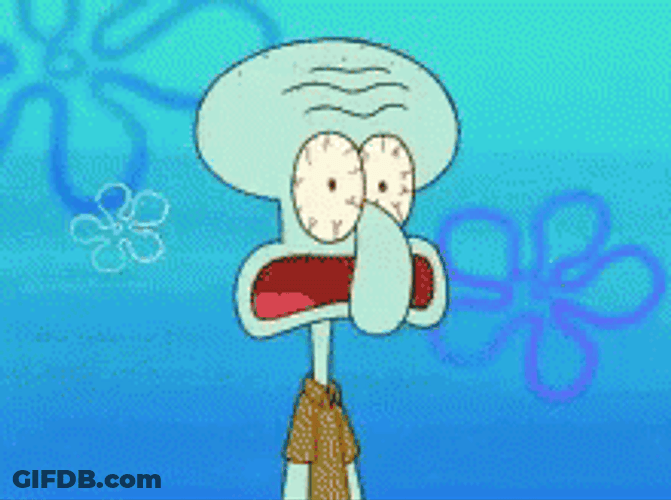 Nickelodeon Overthinking Sleepless Squidward Tentacles GIF