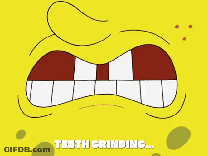 Nickelodeon Spongebob Squarepants Teeth Grinding GIF