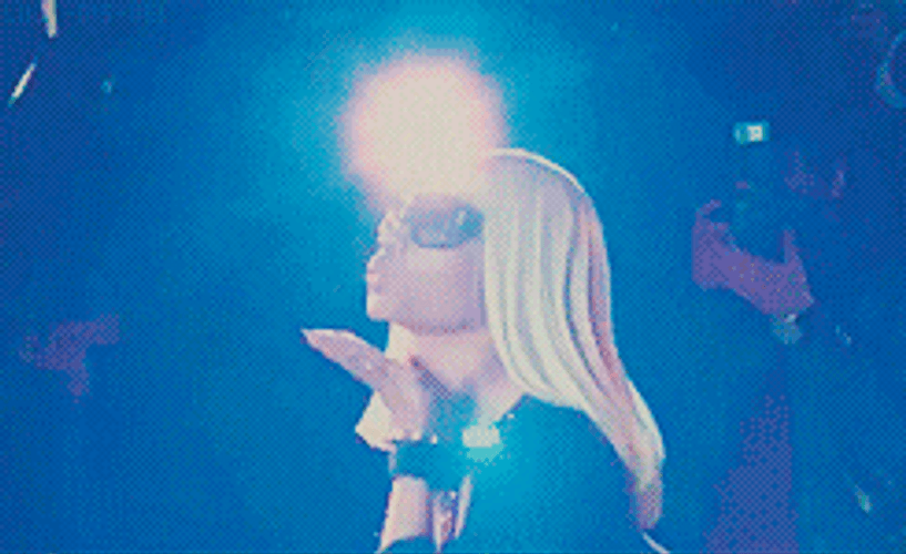 Nicki Minaj Blowing Kiss GIF