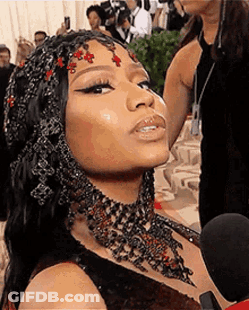 Nicki Minaj Blowing Kiss GIF