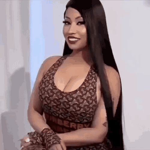 Nicki Minaj Burberry Smile GIF