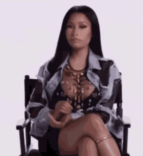 Nicki Minaj Bursts Into Laughter GIF