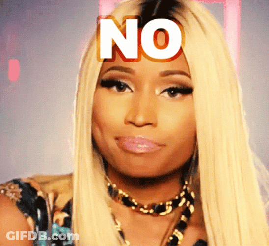 Nicki Minaj Finger Wagging No GIF
