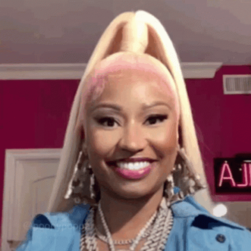 Nicki Minaj Funny Serious Face GIF