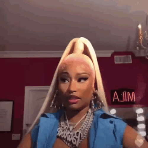 Nicki Minaj Funny Side Gaze GIF