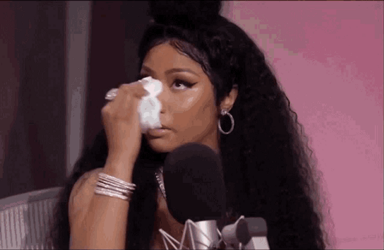 Nicki Minaj Gets Emotional GIF