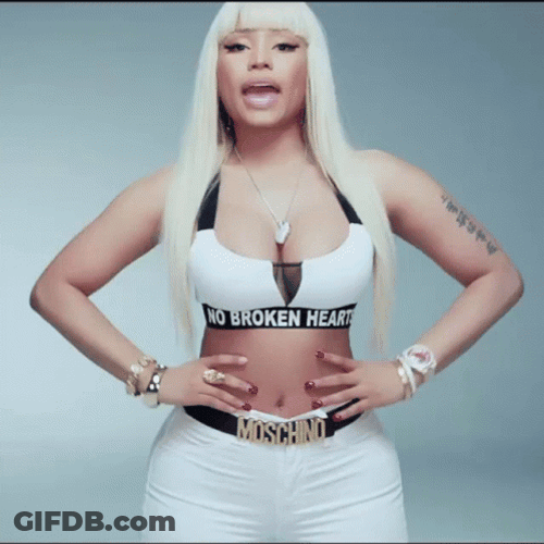 Nicki Minaj No Broken Hearts GIF