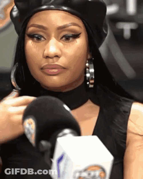 Nicki Minaj Rolls Eyes GIF