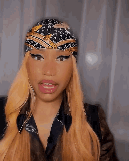 Nicki Minaj Swallows Ice Cube GIF