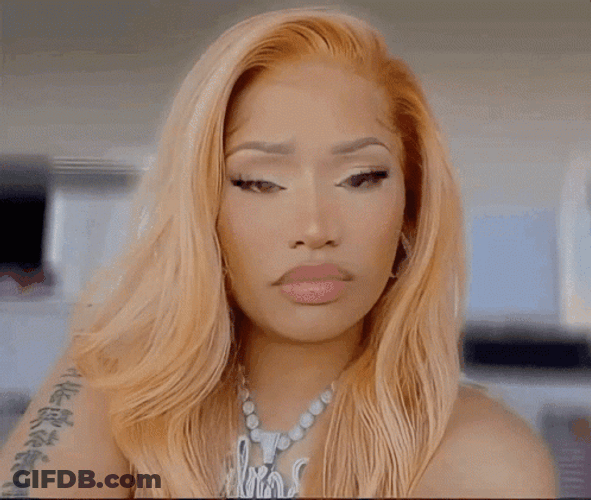 Nicki Minaj Thinking What Did He Say GIF