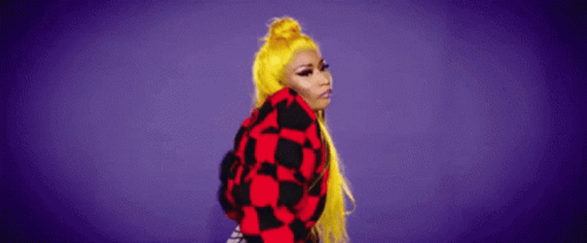 Nicki Minaj Twerk Gold Hair GIF