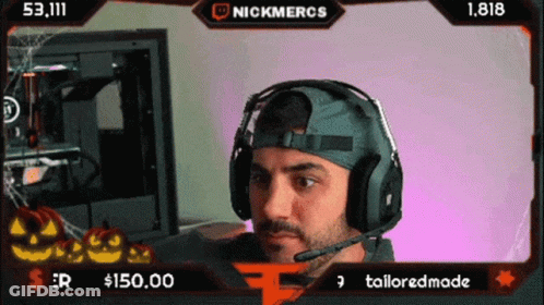 Nickmercs Headphones GIF