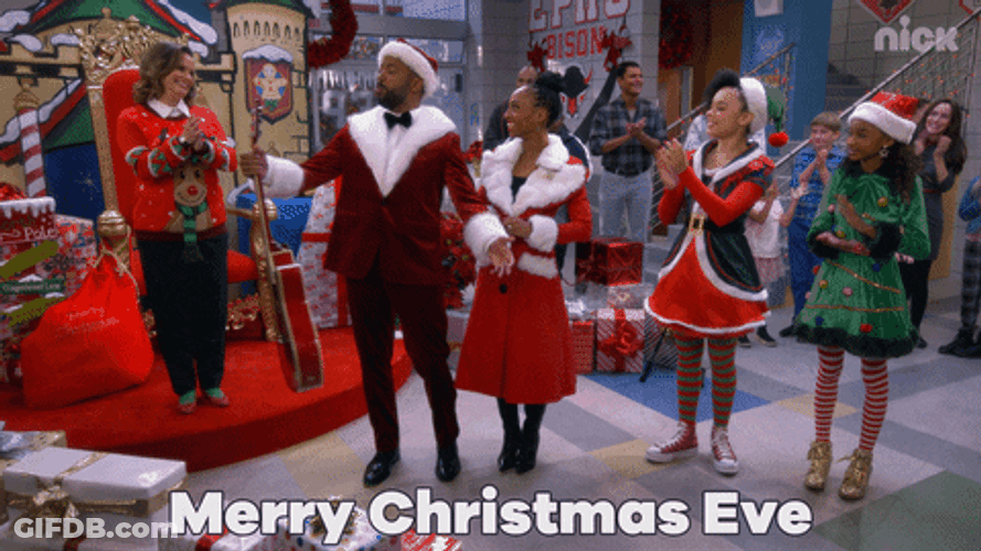Nickolodeon Merry Christmas Eve GIF