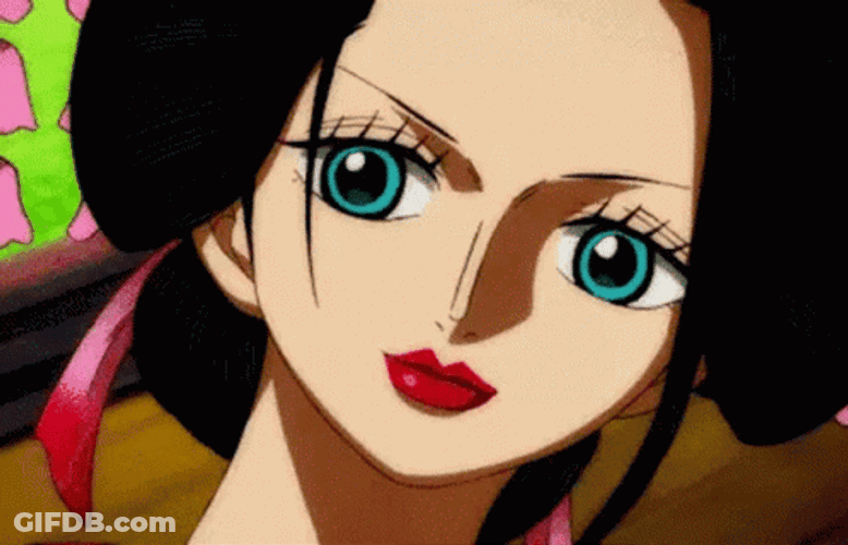 Nico Robin And Her Red Lips GIF