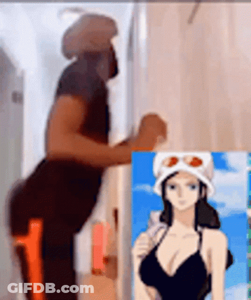 Nico Robin Black Guy Dancing GIF