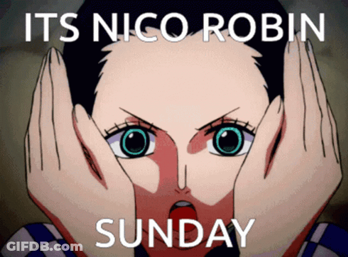 Nico Robin Its Sunday GIF