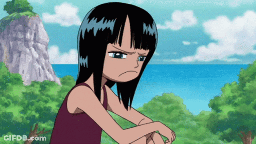 Nico Robin Sad And Upset GIF