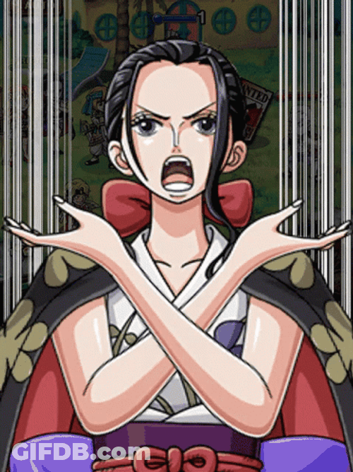 Nico Robin With Her Flower Cape GIF