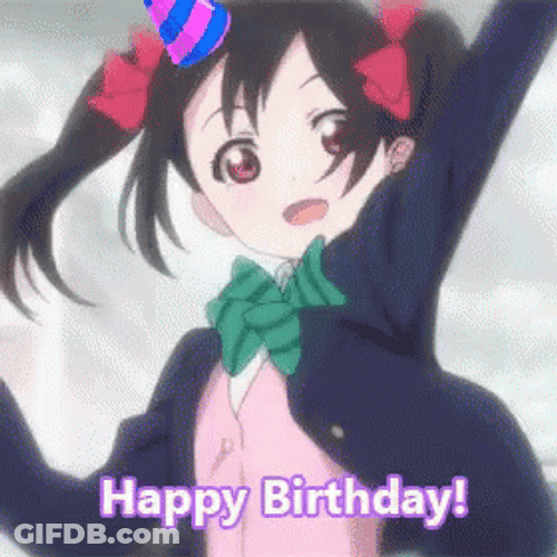 Nico Yazawa Dancing Anime Happy Birthday GIF