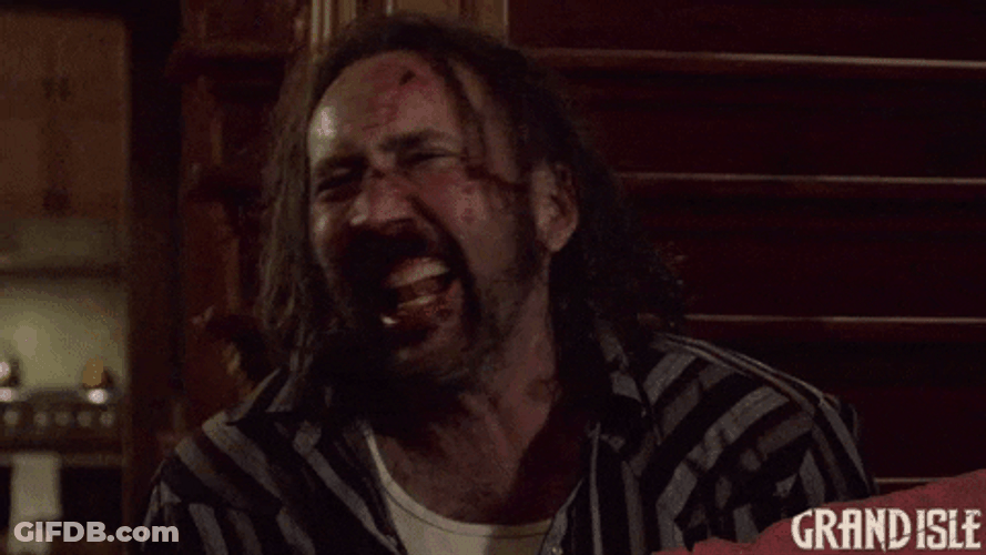 Nicolas Cage Crazy Laugh GIF