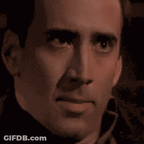 Nicolas Cage Distorted Funny Face App GIF