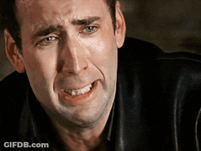Nicolas Cage Face Off Scene He Is Crying GIF