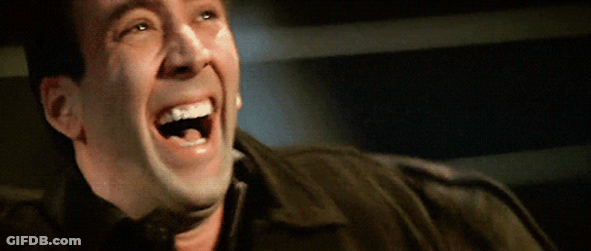 Nicolas Cage Face Off Scene Horrible Laugh GIF