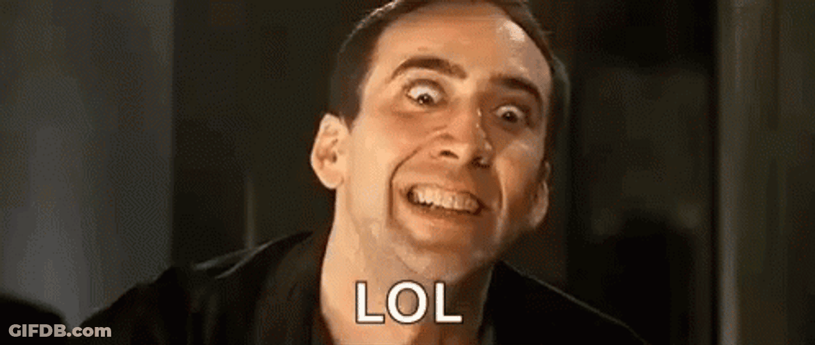 Nicolas Cage Face Off Scene LOL Face GIF