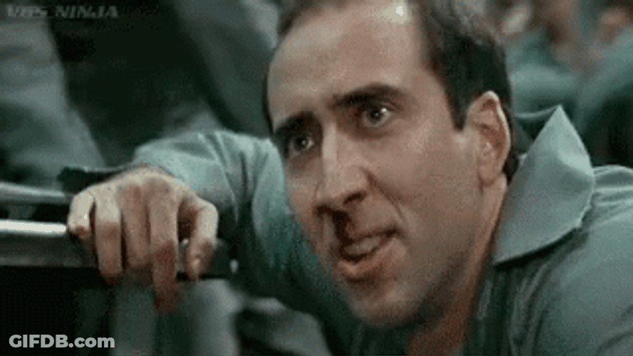 Nicolas Cage Face Off Scene Scary Look GIF