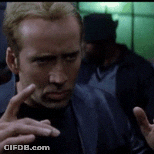 Nicolas Cage Intensely Explaining Pedro Pascal GIF