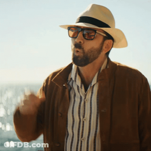 Nicolas Cage Okay Hand Gesture GIF