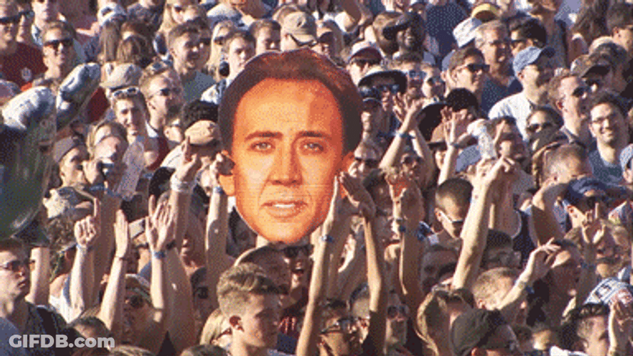 Nicolas Cage Paper Face Pedro Pascal GIF