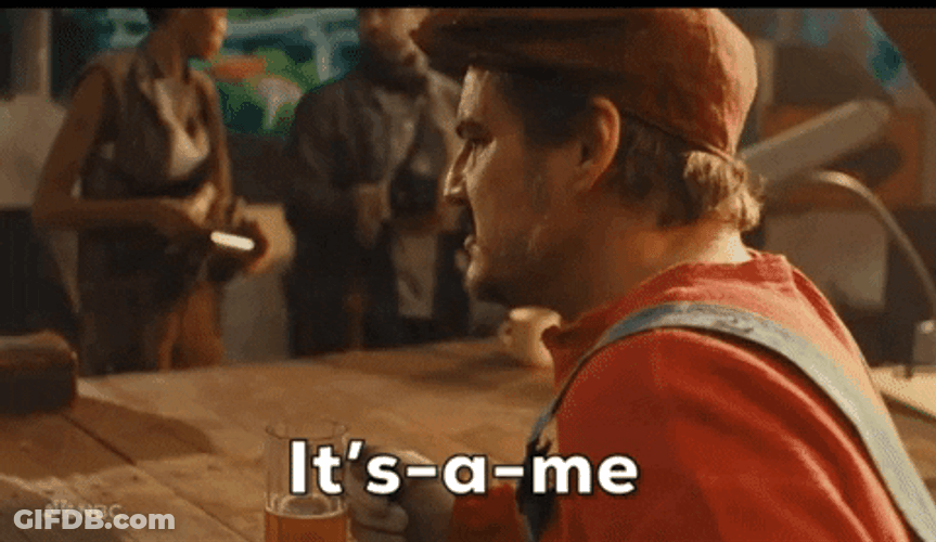 Nicolas Cage Pedro Pascal As Mario GIF