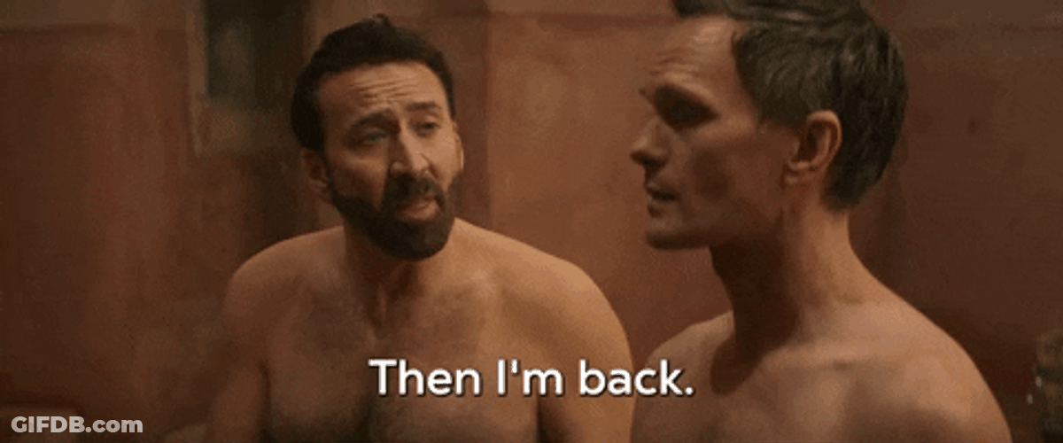 Nicolas Cage Pedro Pascal In The Bath GIF