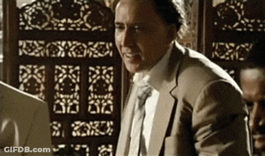 Nicolas Cage Realization Pedro Pascal GIF