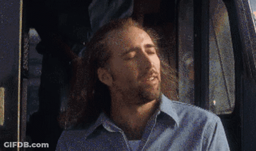 Nicolas Cage Sweet Smile Celestial Effect GIF