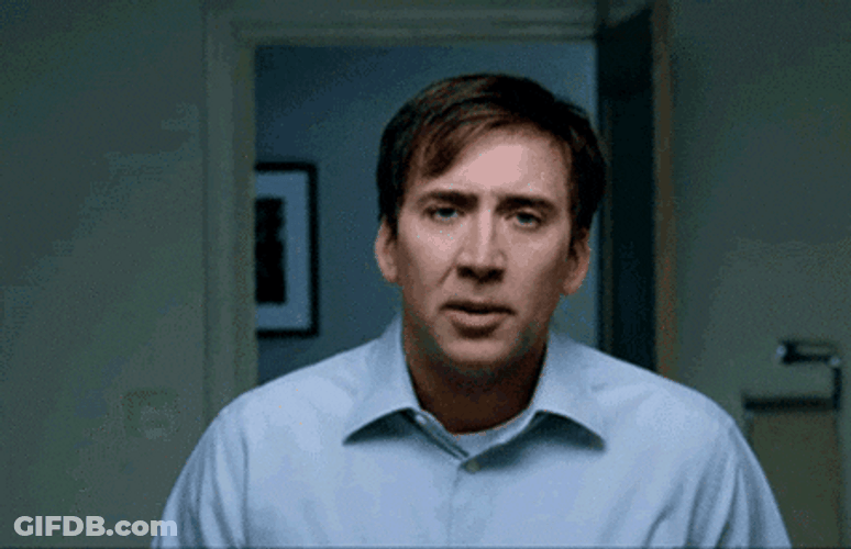 Nicolas Cage Using Blue Polo GIF
