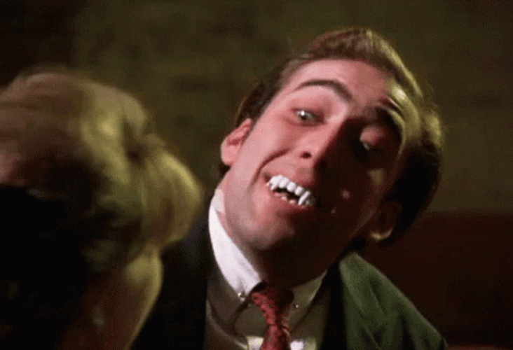 Nicolas Cage Vampire Look GIF