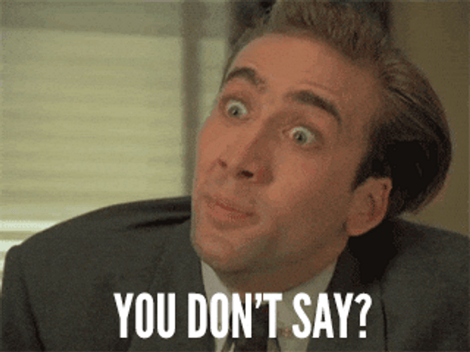 Nicolas Cage You Don't Say Pedro Pascal GIF