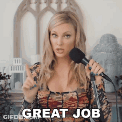 Nicole Arbour Pointing Finger Great Work GIF