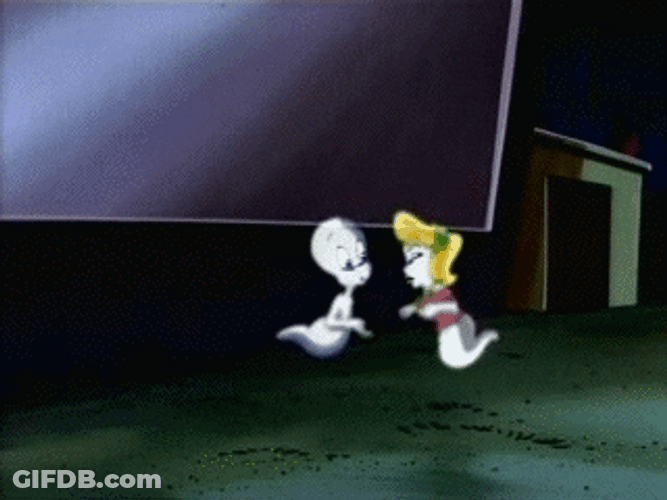 Nicole Ghost Kissed Casper On His Cheeks GIF