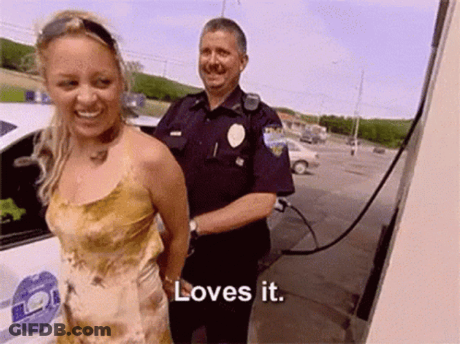 Nicole Richie Arrested Loves It GIF