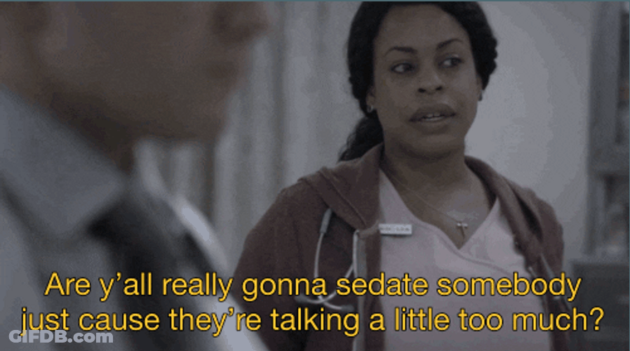 Niecy Nash Talking To Person About Serious Situation GIF
