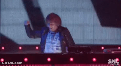 Night Baseball Game Man In Blue Shirt GIF