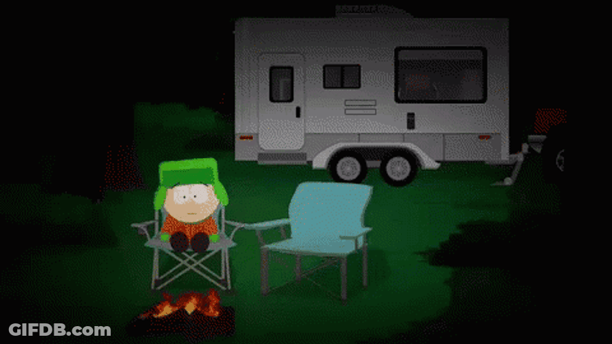 Night Camping Eric Cartman South Park GIF