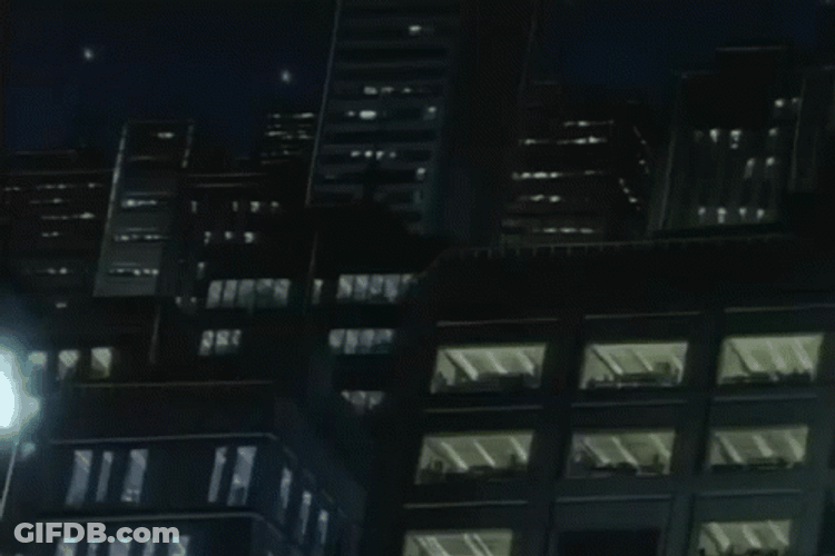 Night City Anime Buildings GIF