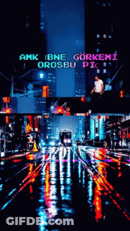 Night City Glitching GIF