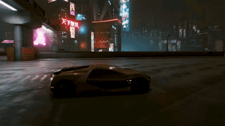 Night Drive Cyberpunk2077 GIF