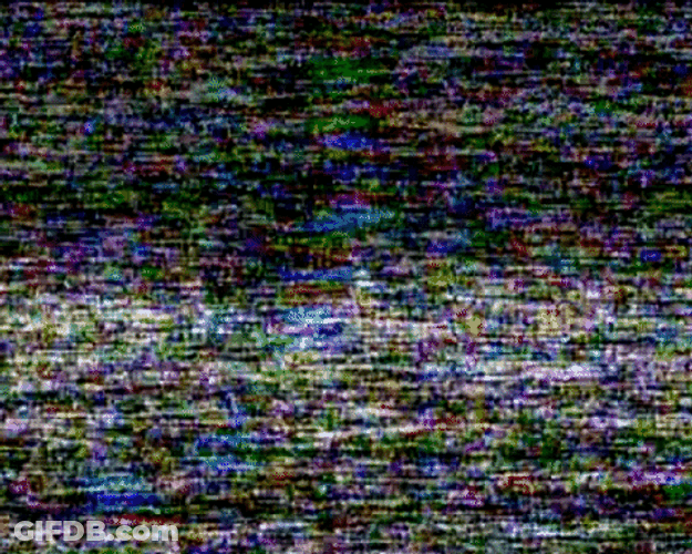 Night Moon VHS Glitch GIF