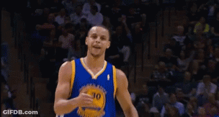 Night Night Curry Pointing Up GIF